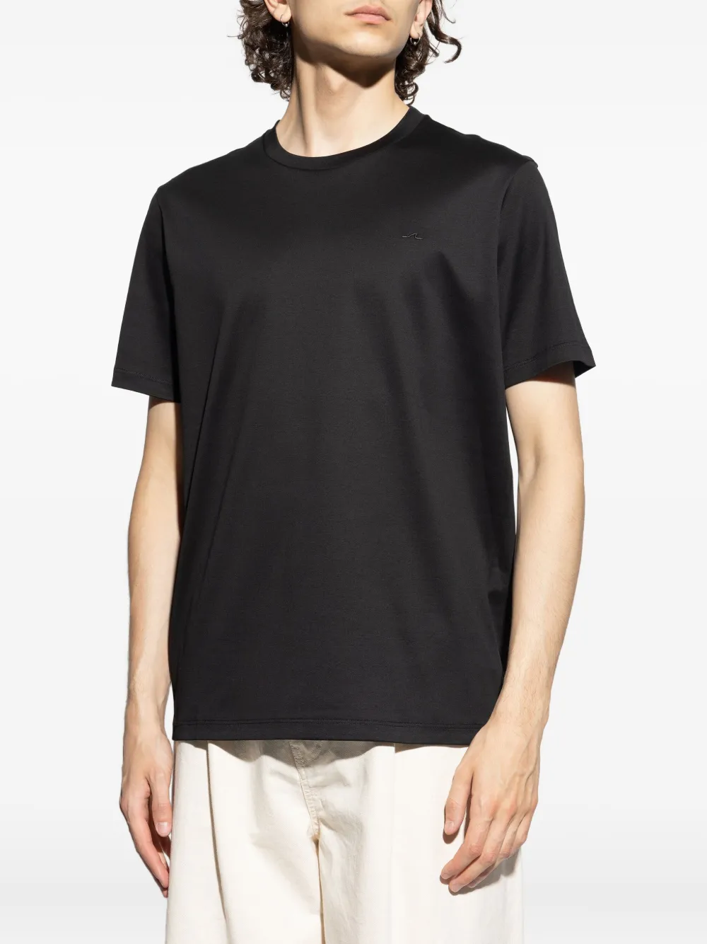 Paul & Shark Katoenen T-shirt met geborduurd logo Zwart