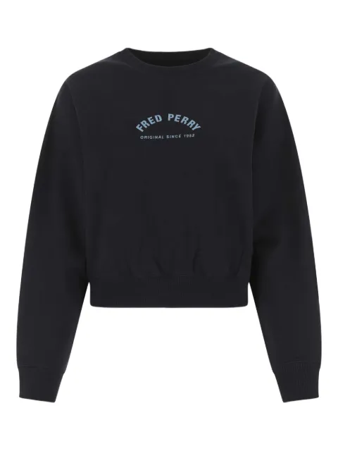 Fred Perry embroidered cotton sweatshirt