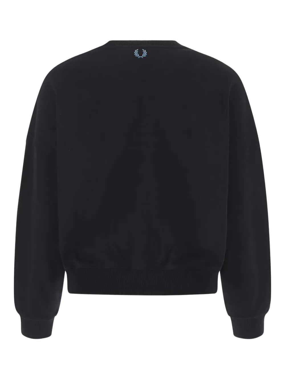 Fred Perry embroidered cotton sweatshirt Blauw