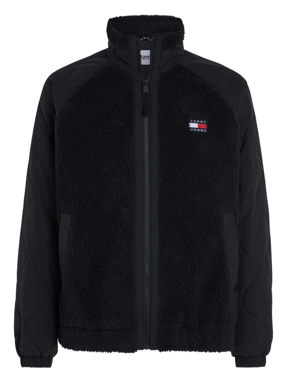 Tommy Hilfiger logo-patch fleece jacket | Black | Image 1