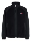 Tommy Hilfiger logo-patch fleece jacket - Black