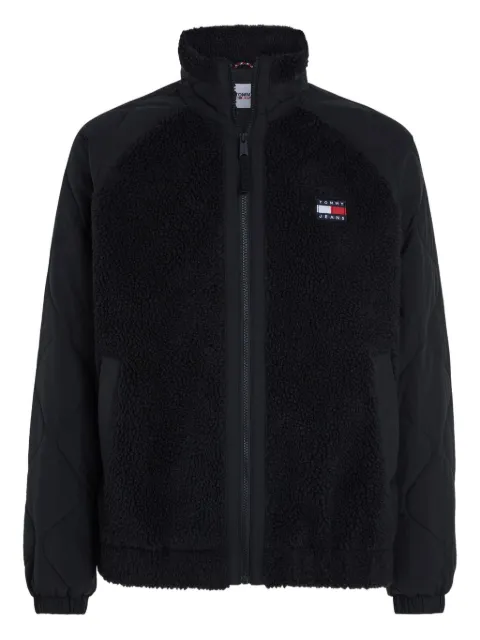 Tommy Hilfiger logo-patch fleece jacket