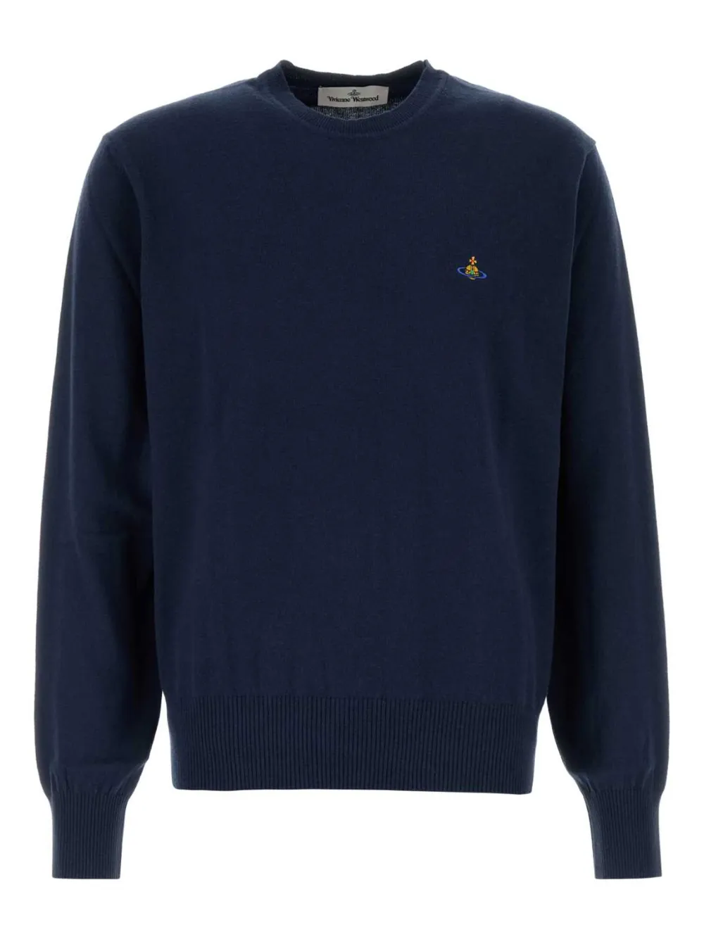 Vivienne Westwood Alex orb-embellished cotton-cashmere sweater Blauw