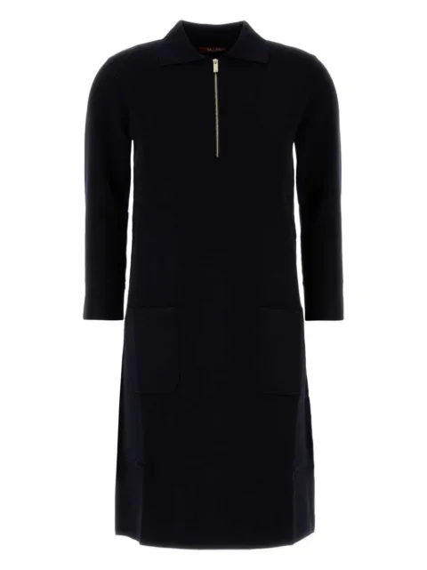 Max Mara Midnight blue viscose blend dress