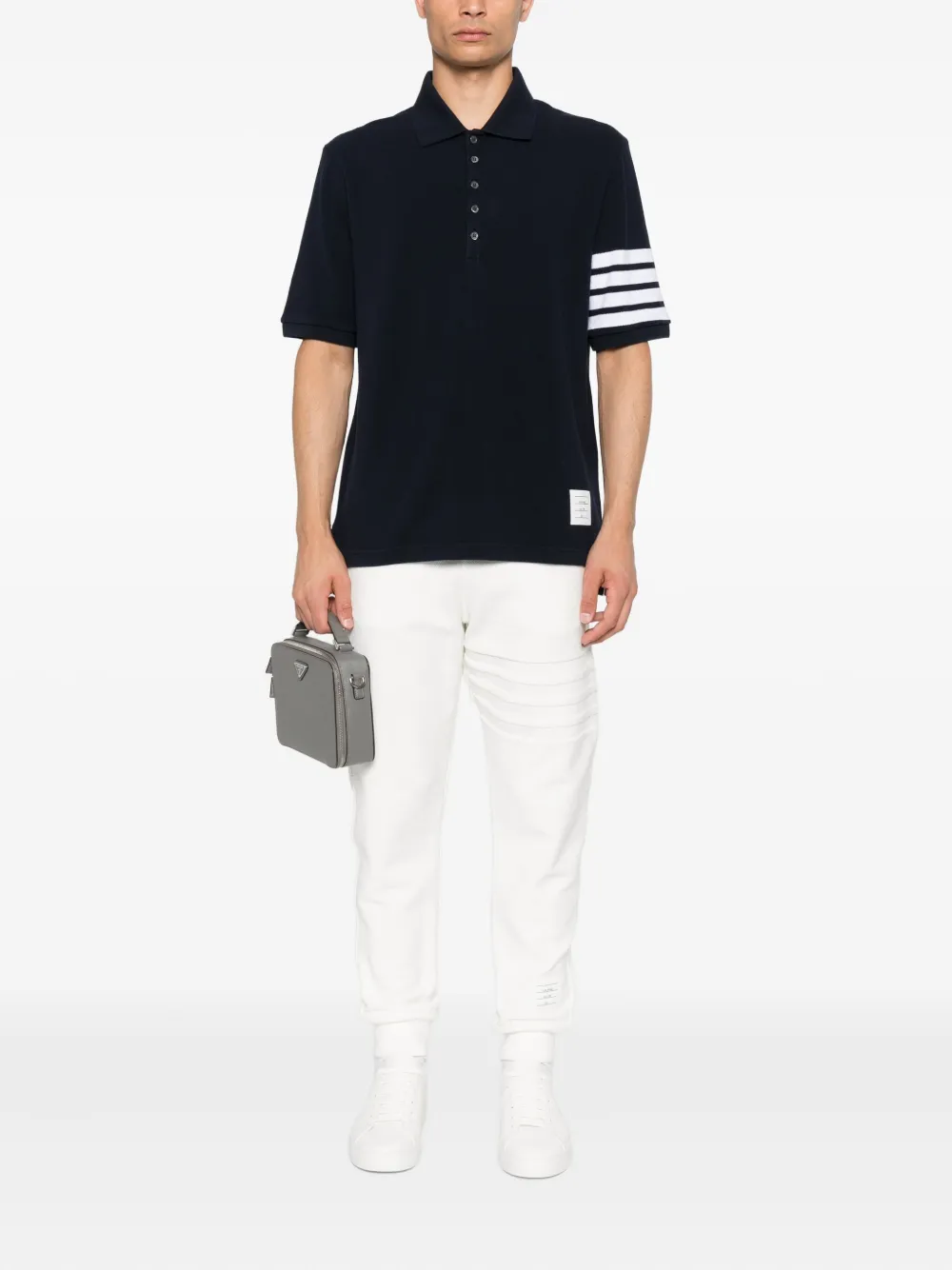 Thom Browne Poloshirt met korte mouwen Blauw