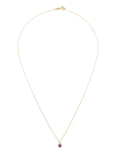 Wouters & Hendrix Gold 18K gold ruby and diamond necklace