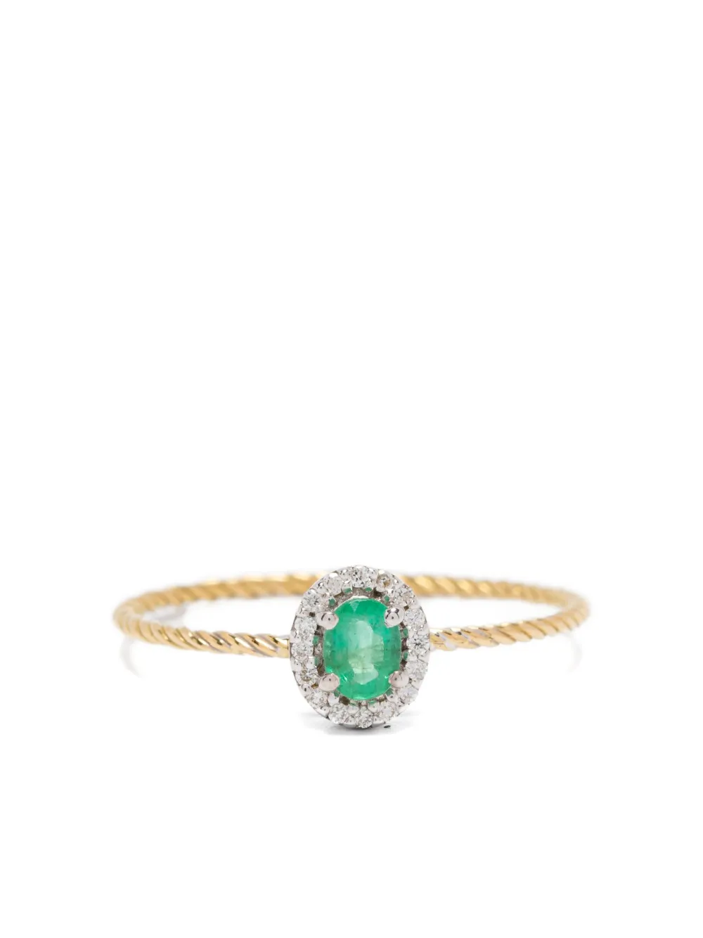Wouters & Hendrix Gold 18kt Yellow Gold Emerald Ring In Gold