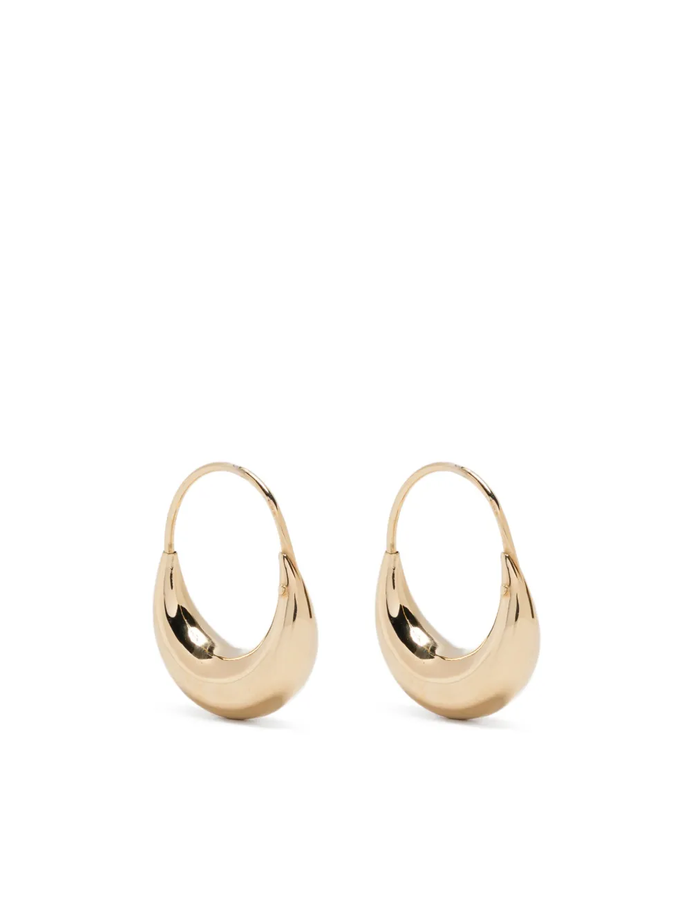 18K yellow gold hoop earrings