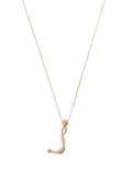 Charlotte Chesnais 18K yellow gold Letter J diamond necklace