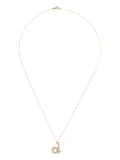 Charlotte Chesnais 18K yellow gold Letter D diamond necklace