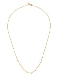 Wouters & Hendrix Gold 18K gold hammered charm necklace