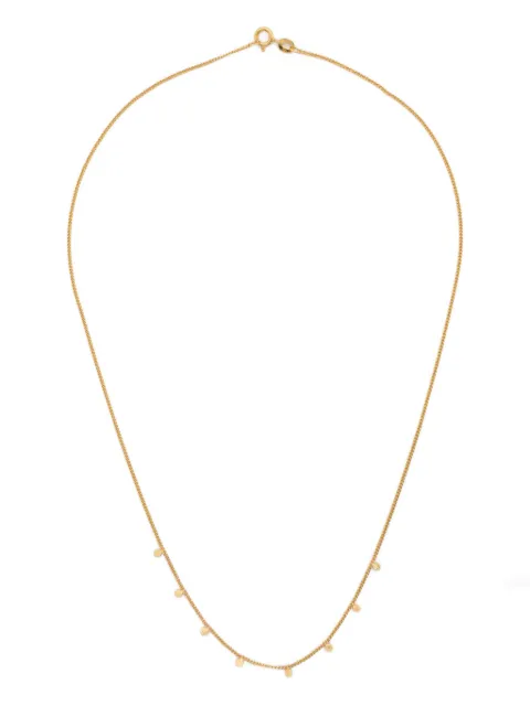 Wouters & Hendrix Gold 18K gold hammered charm necklace
