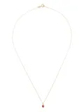 Wouters & Hendrix Gold 18K yellow gold heart-shaped garnet necklace