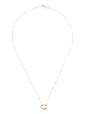 Charlotte Chesnais 18K yellow gold Letter C diamond necklace