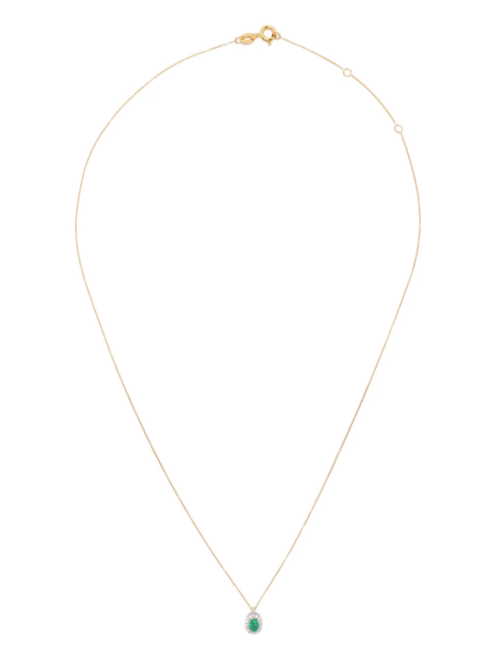 Wouters & Hendrix Gold 18K gold emerald and diamond necklace | Gold | Image 1