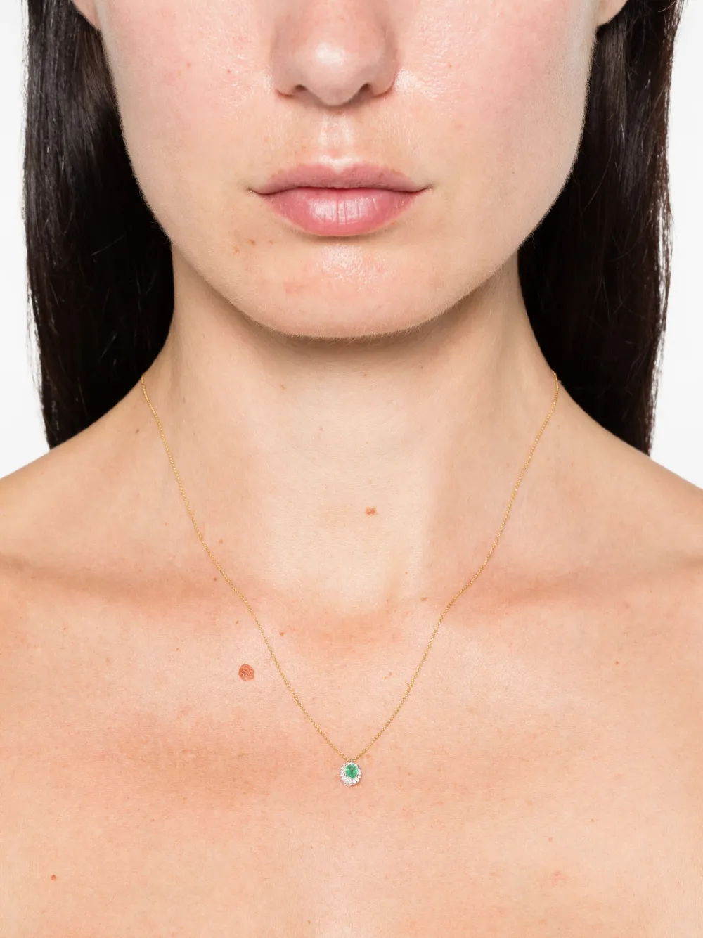 Wouters & Hendrix Gold 18K gold emerald and diamond necklace | Image 2