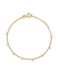 Wouters & Hendrix Gold 18K gold hammered-charm bracelet