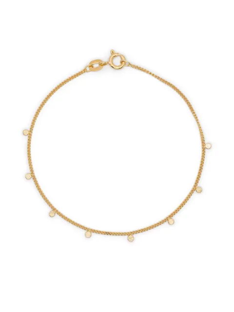 Wouters & Hendrix Gold 18K gold hammered-charm bracelet