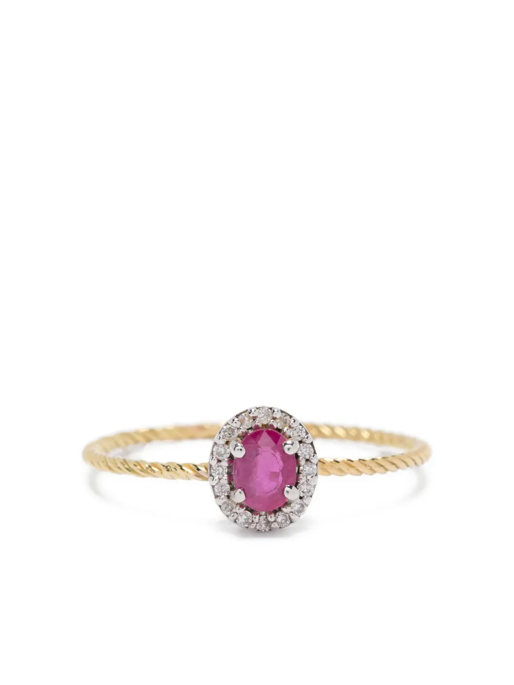  Wouters & Hendrix Gold 18kt Yellow Gold Ruby Ring 