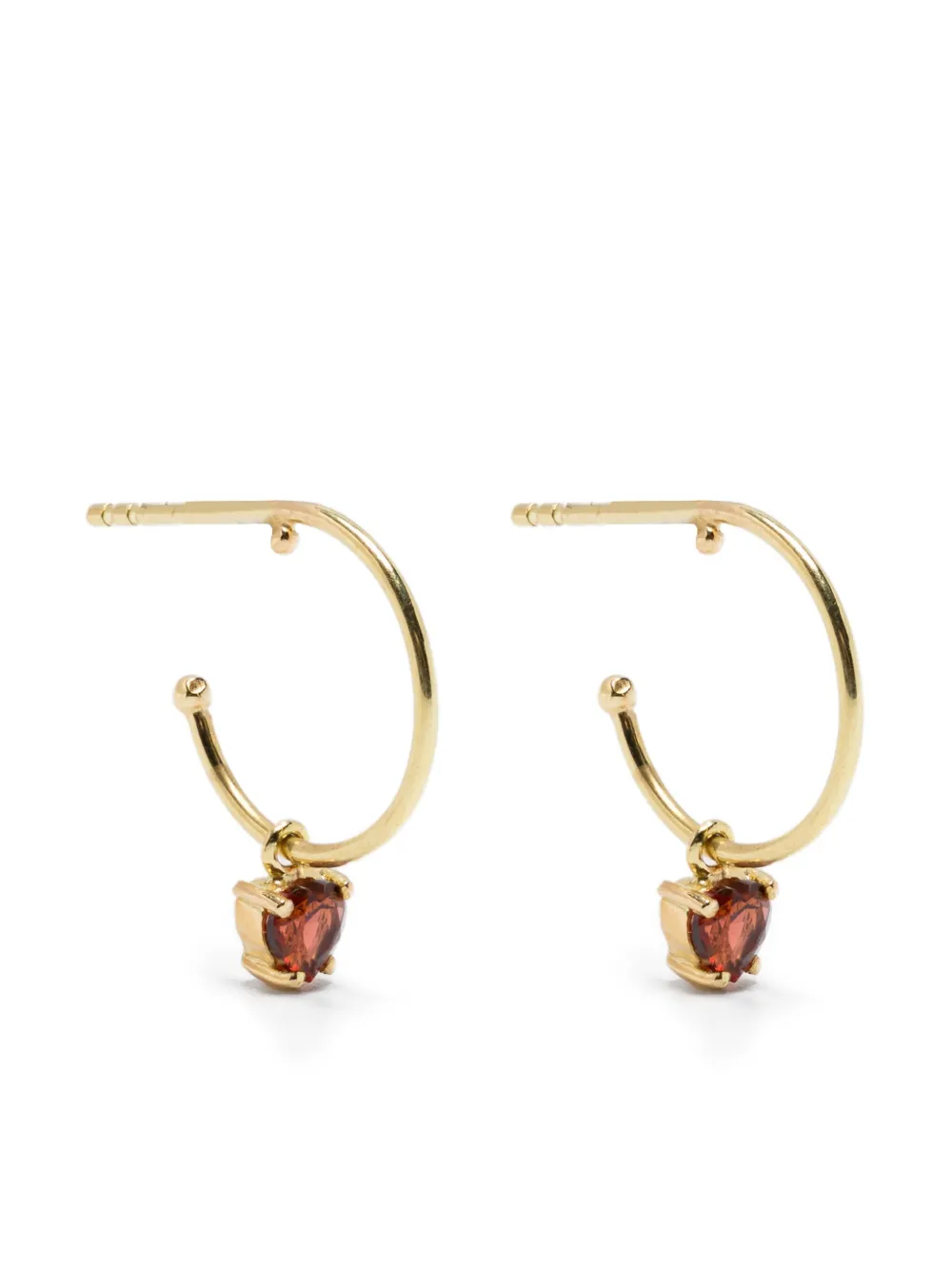 18K yellow gold hoop earrings