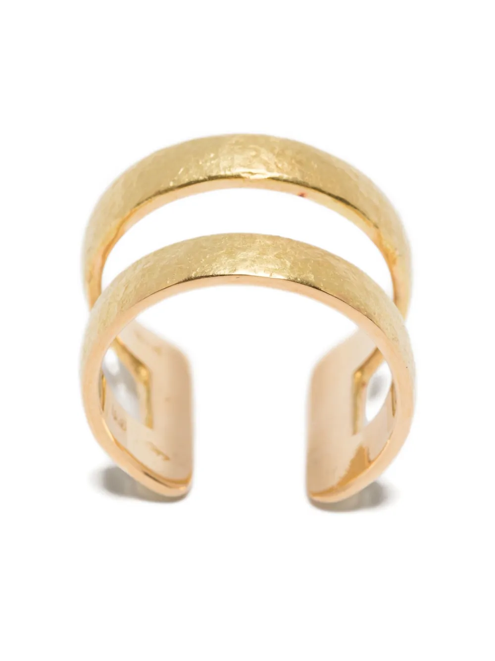 Wouters & Hendrix Gold 18kt Yellow Gold Double-band Ring In Gold