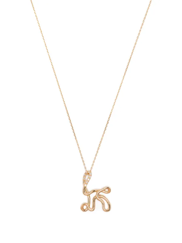 Charlotte Chesnais 18K Yellow Gold K Diamond Necklace | ゴールド 