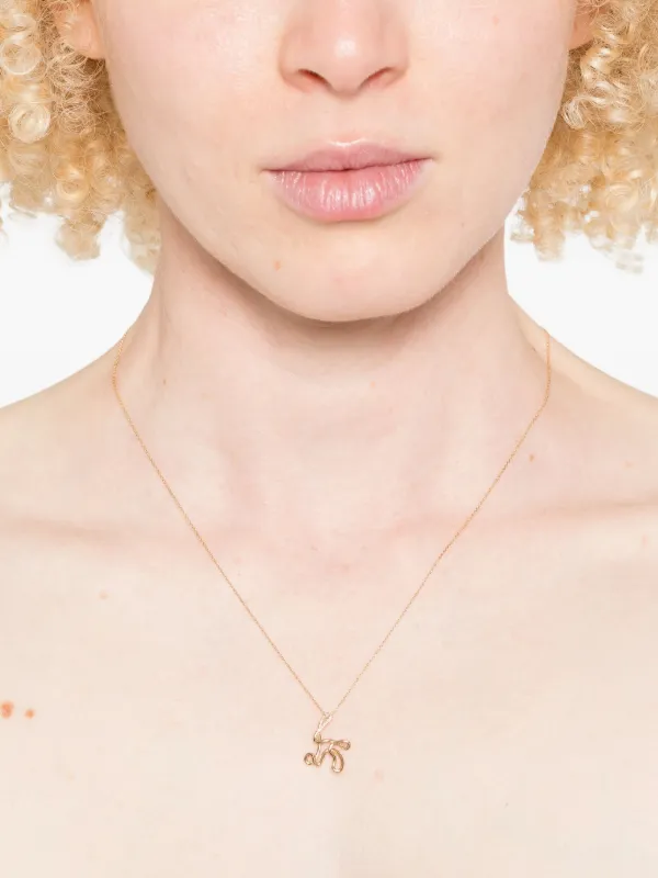 Charlotte Chesnais 18K Yellow Gold K Diamond Necklace | ゴールド 