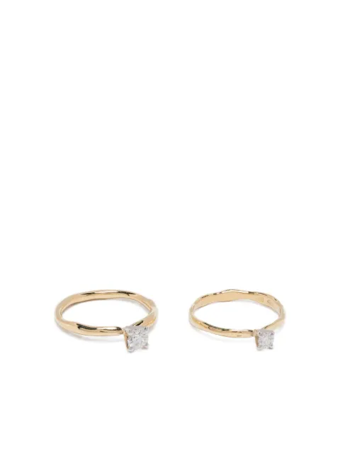 Wouters & Hendrix Gold 18K gold Toi et Moi diamond ring