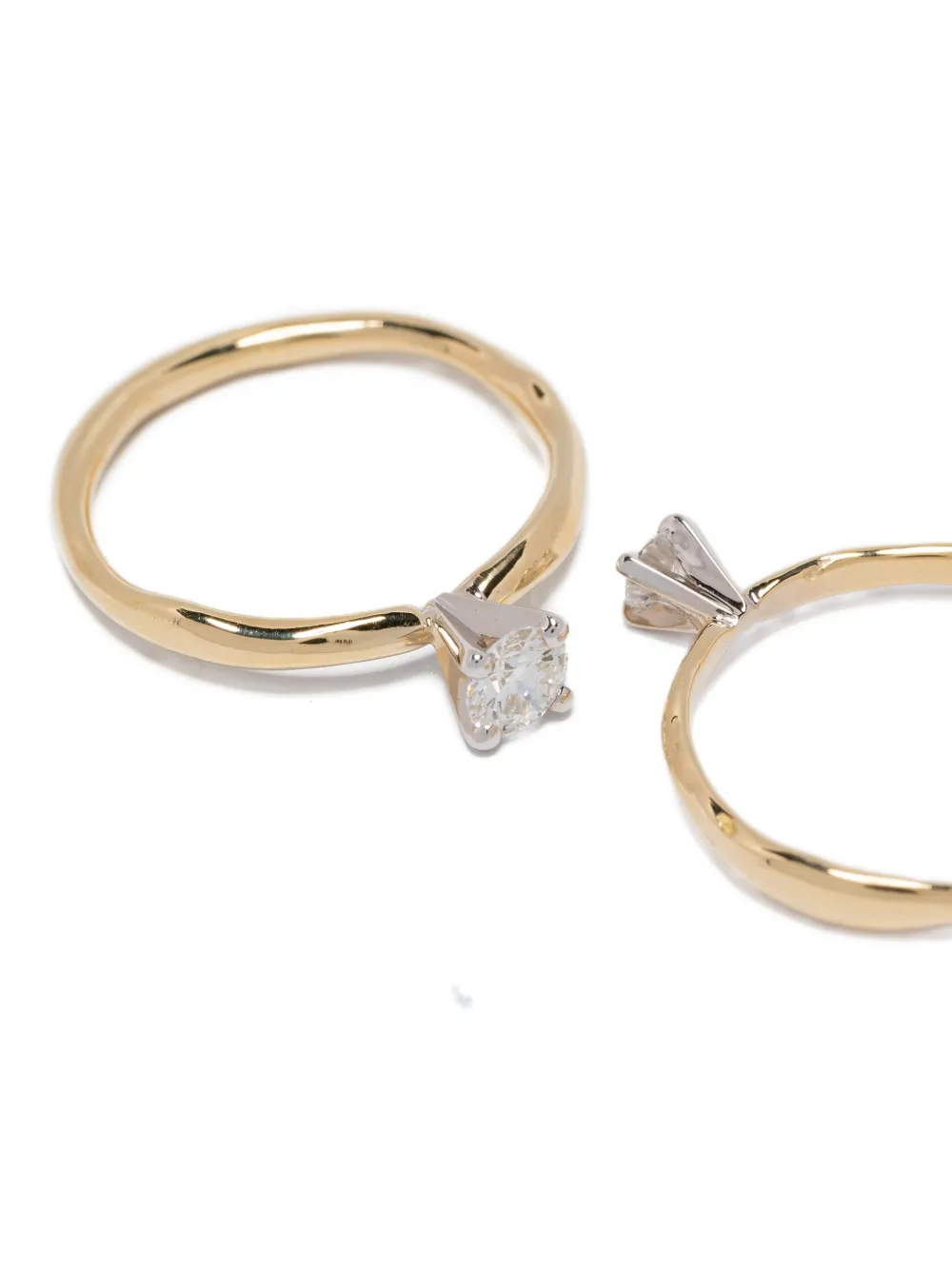 Wouters & Hendrix Gold 18k Gold Toi Et Moi Diamond Ring In Gold