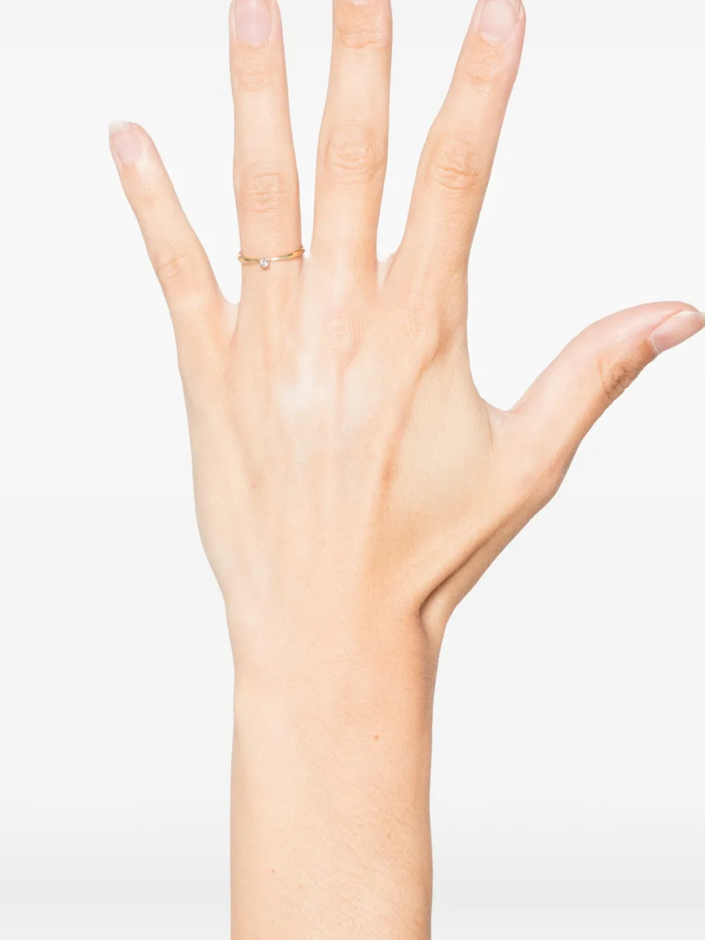 Wouters & Hendrix Gold 18kt White Gold Solitaire Ring In Gold
