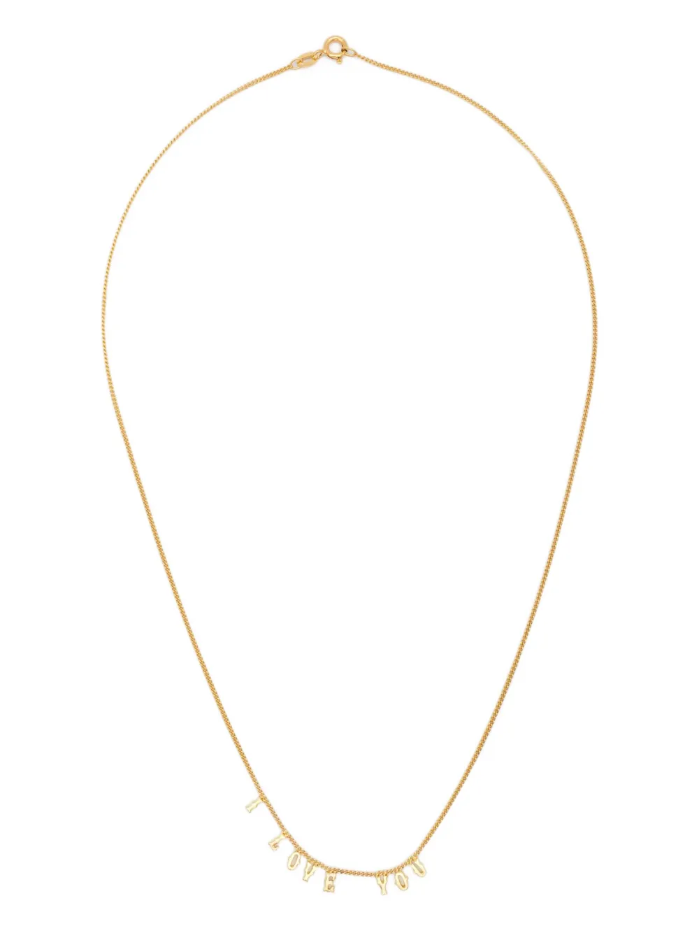 18K gold I Love You necklace