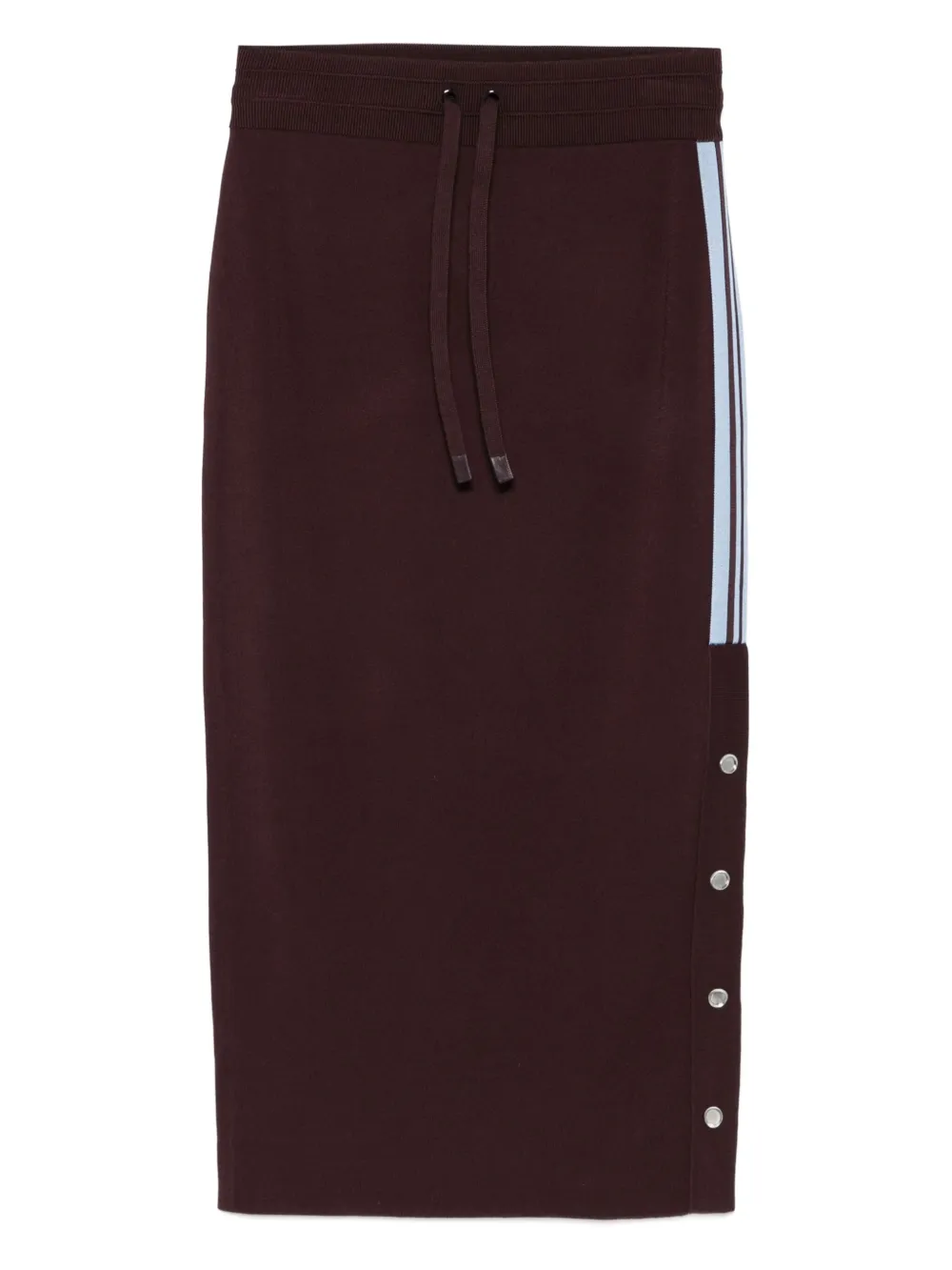 PINKO drawstring side-stripe skirt Rood