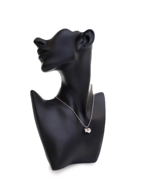 Christian Dior Pre-Owned 2000-2025 Palladium Plated Enamel Dice Logo Pendant Necklace costume necklace
