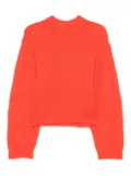 Alysi balloon-sleeve sweater - Red