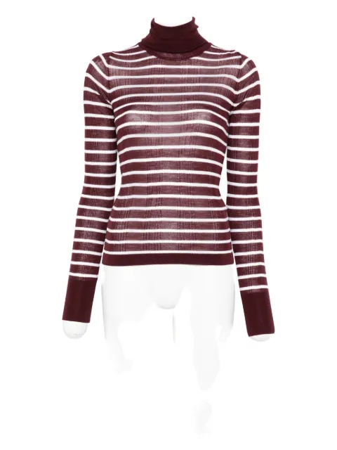 Alysi striped turtleneck top
