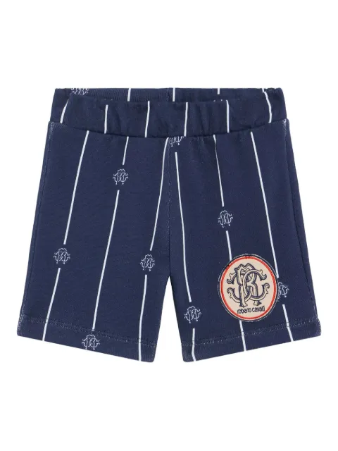 Roberto Cavalli stripe sport shorts