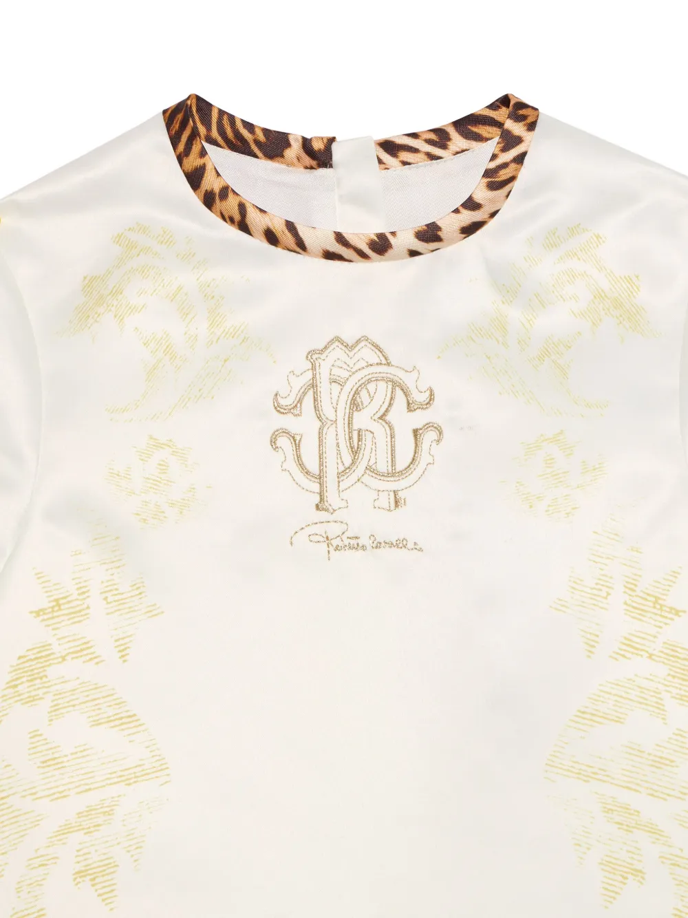 Roberto Cavalli Jurk met luipaardprint Beige