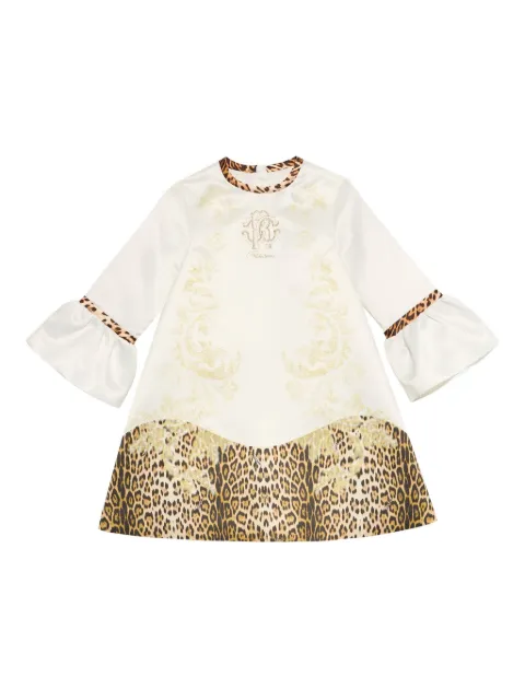 Roberto Cavalli leopard-print ruffled dress