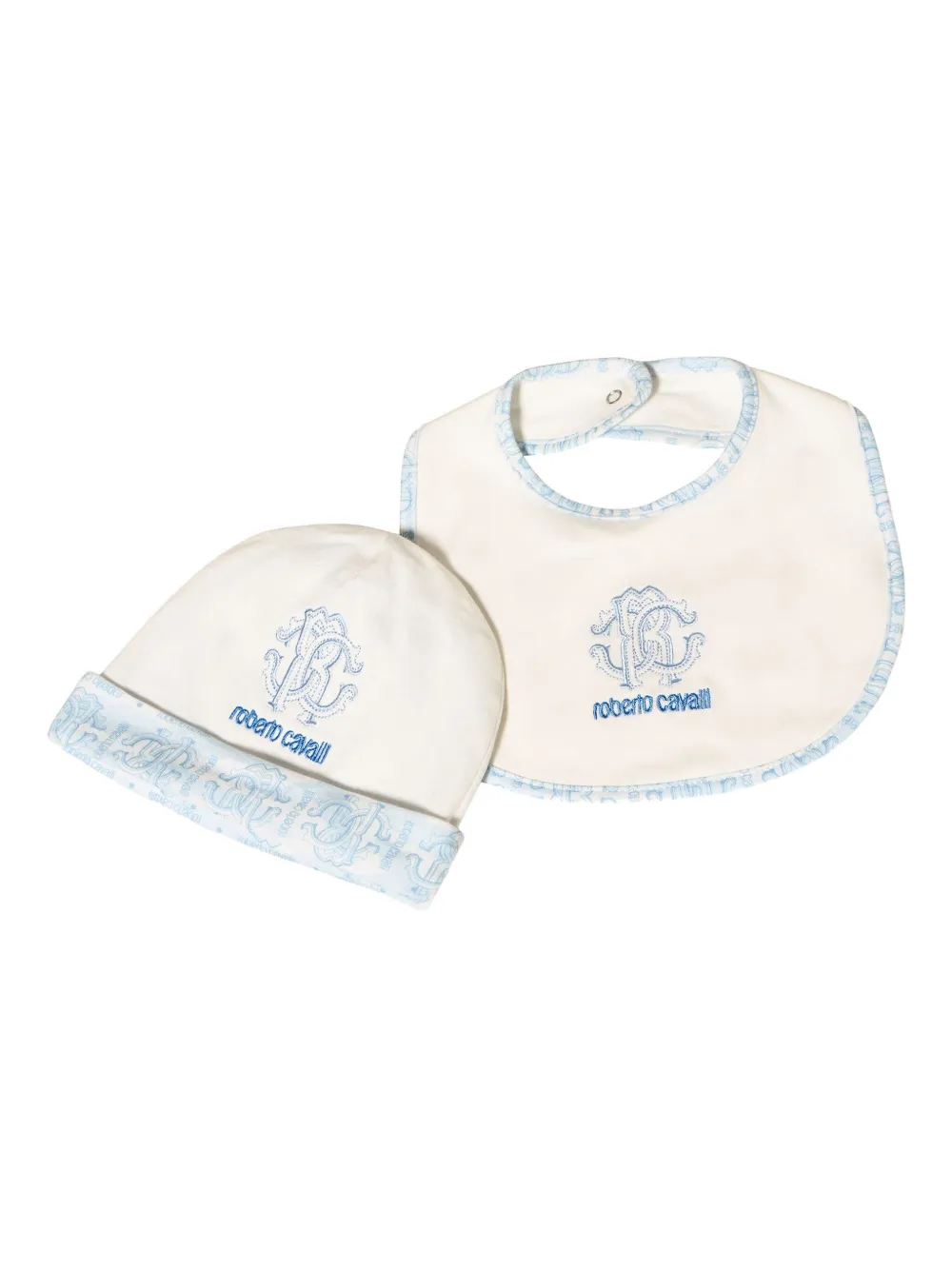 Roberto Cavalli Junior Strampler mit Logo-Stickerei (3er-Set) - Nude