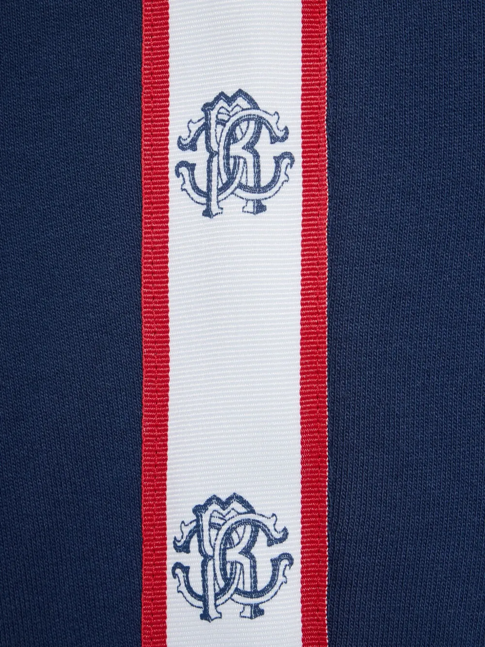 Roberto Cavalli Junior Trainingsbroek met vlakken en monogram Blauw