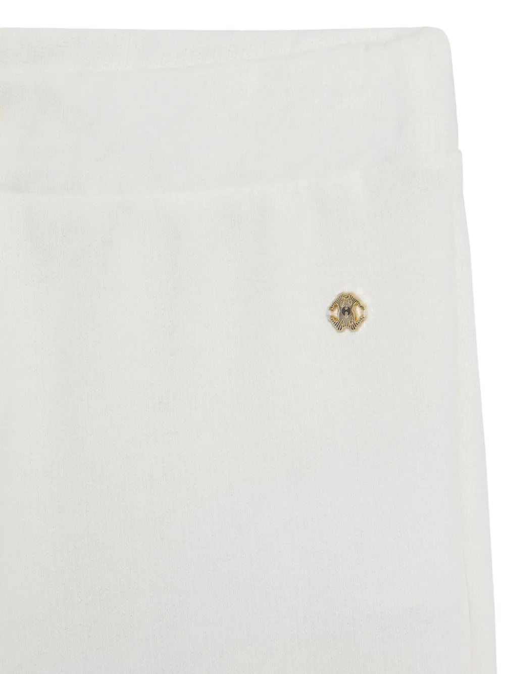 Roberto Cavalli Junior Trainingsbroek verfraaid met monogram Beige