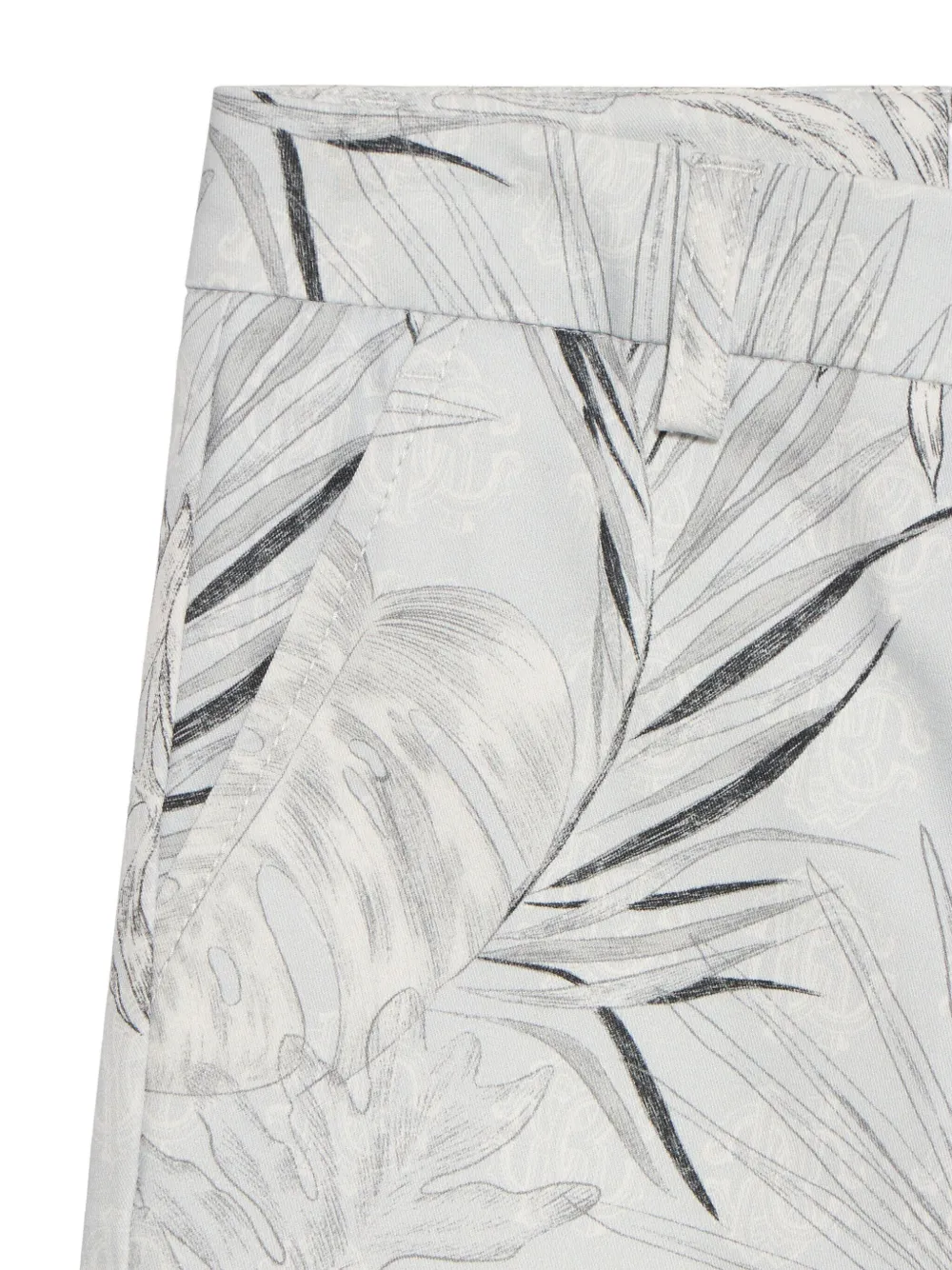 Roberto Cavalli Cargo shorts met bladerprint Beige