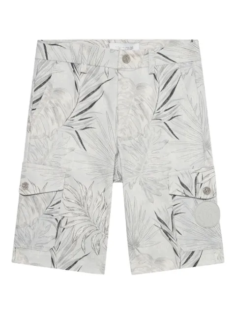 Roberto Cavalli foliage-print cargo shorts