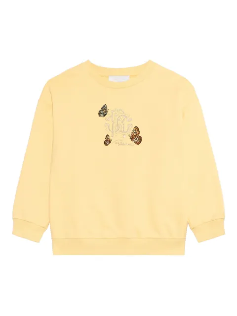 Roberto Cavalli monogram butterfly sweatshirt