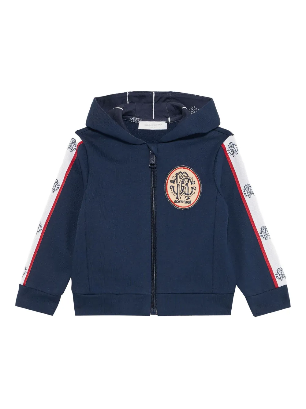 Roberto Cavalli Junior Felpa con cappuccio - Blu