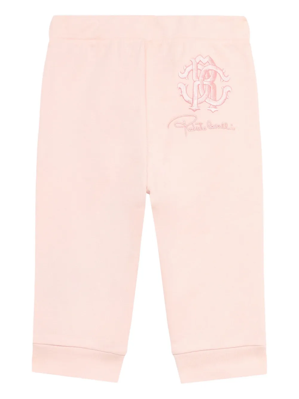 Roberto Cavalli Junior Pantaloni sportivi con logo ricamato - Rosa