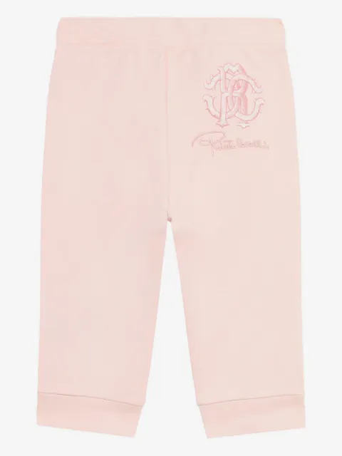 Roberto Cavalli Junior logo-embroidered track pants
