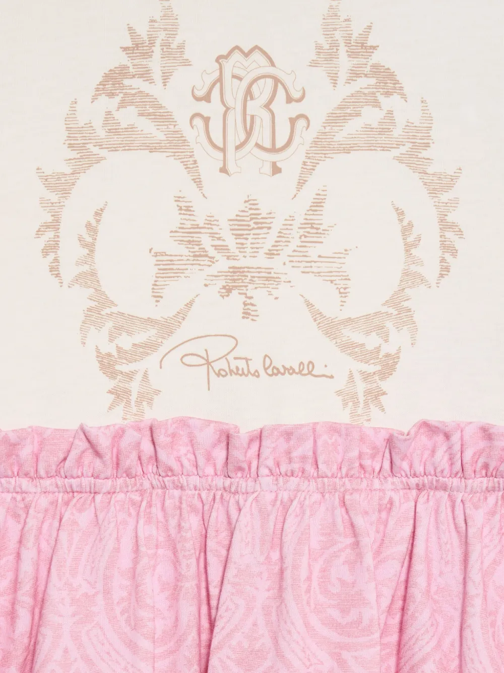 Roberto Cavalli Junior Jurk met print Wit