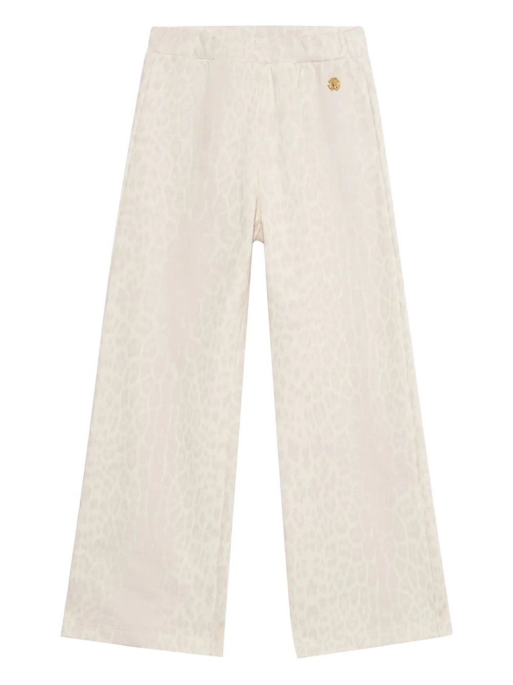 Roberto Cavalli Junior Trainingsbroek met jaguarprint Beige