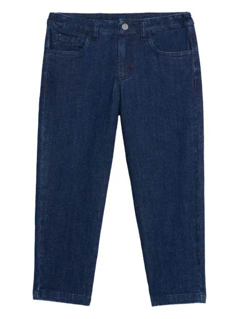 Roberto Cavalli Junior logo-patch jeans